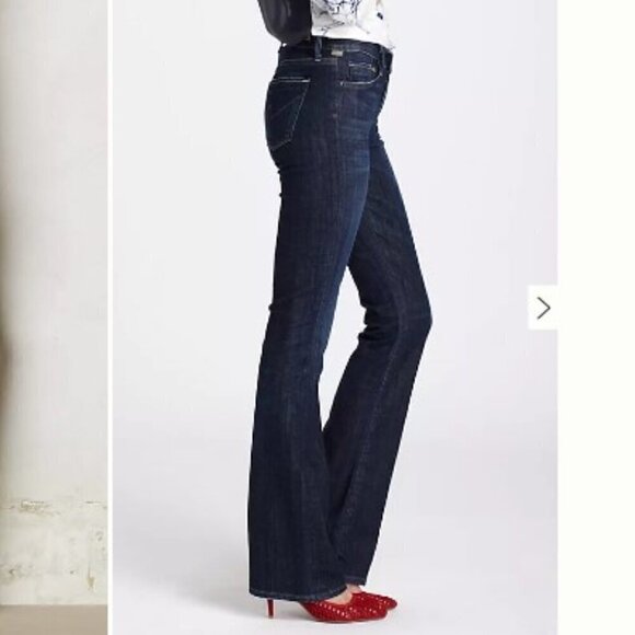 Citizens Of Humanity Dark Wash Amber Medium Rise Boot Cut Jeans Size 26 - Picture 4 of 12